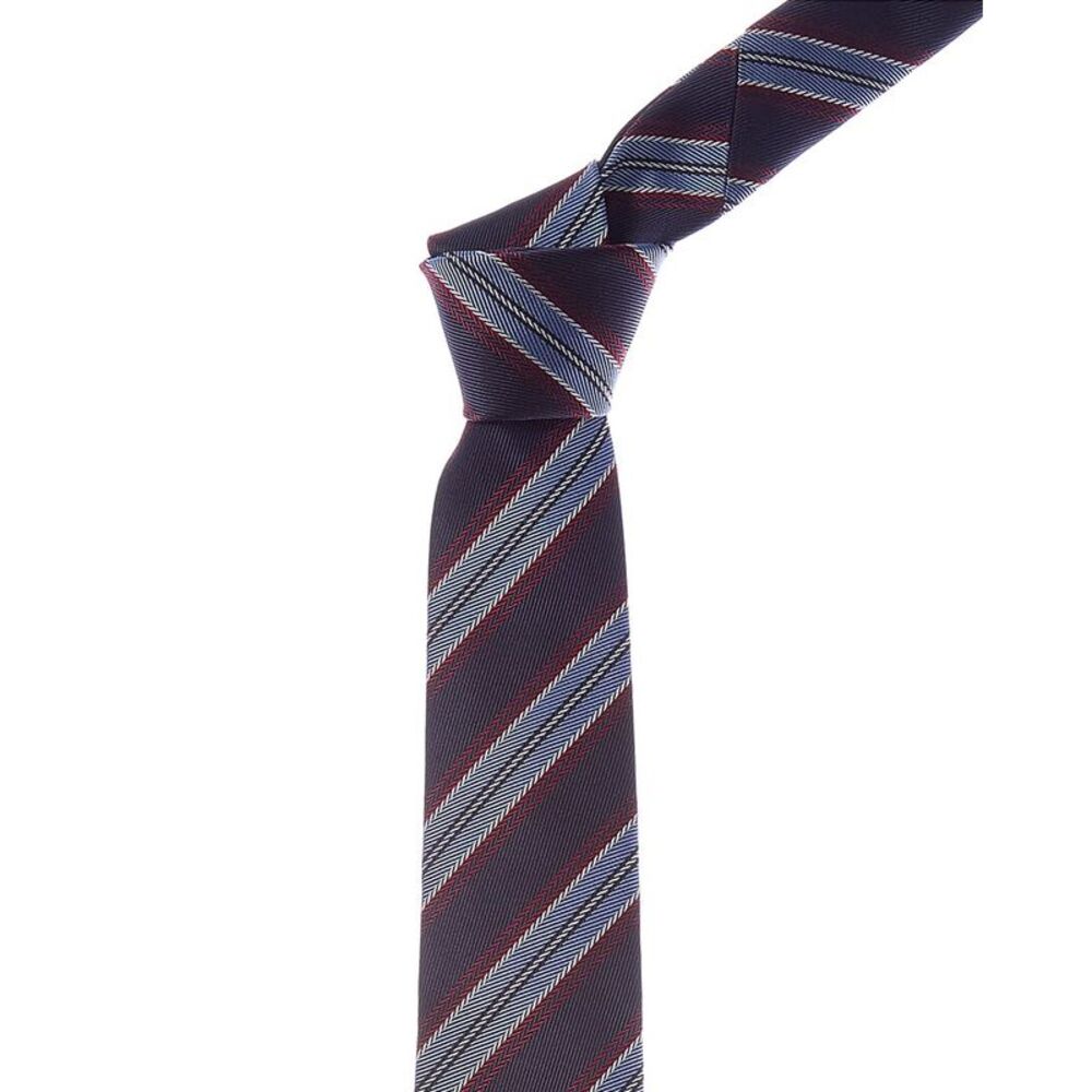 Valentino Regimental Silk Tie, Blue